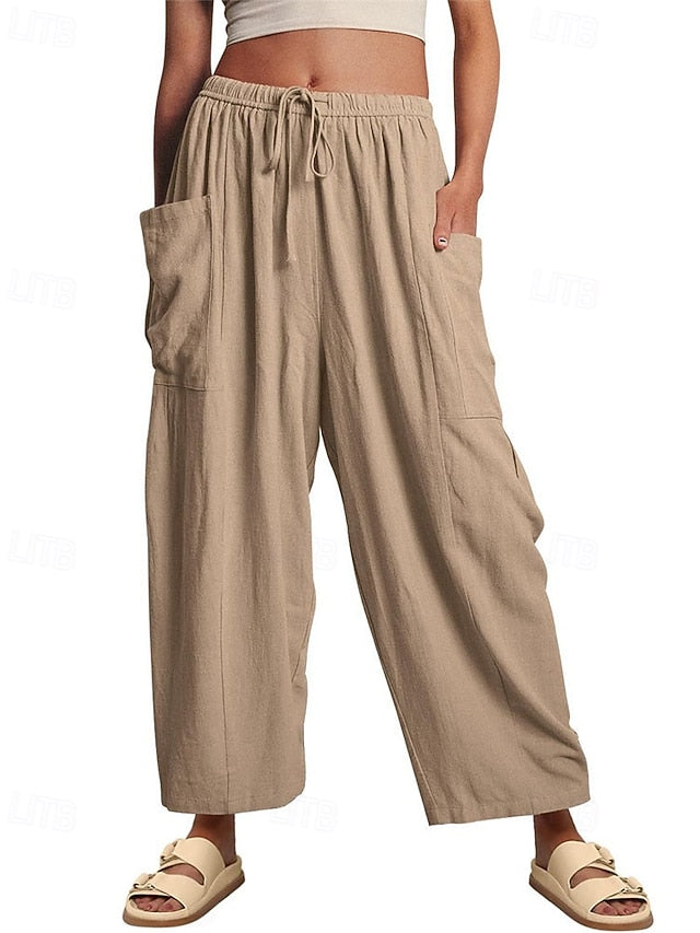 Women's Culottes Wide Leg Wide Leg Chinos Elegant Vacation