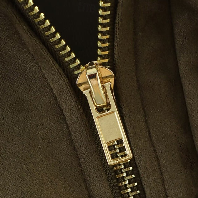 Warm Pocket Jacket Women's Comfortable Casual Zipper