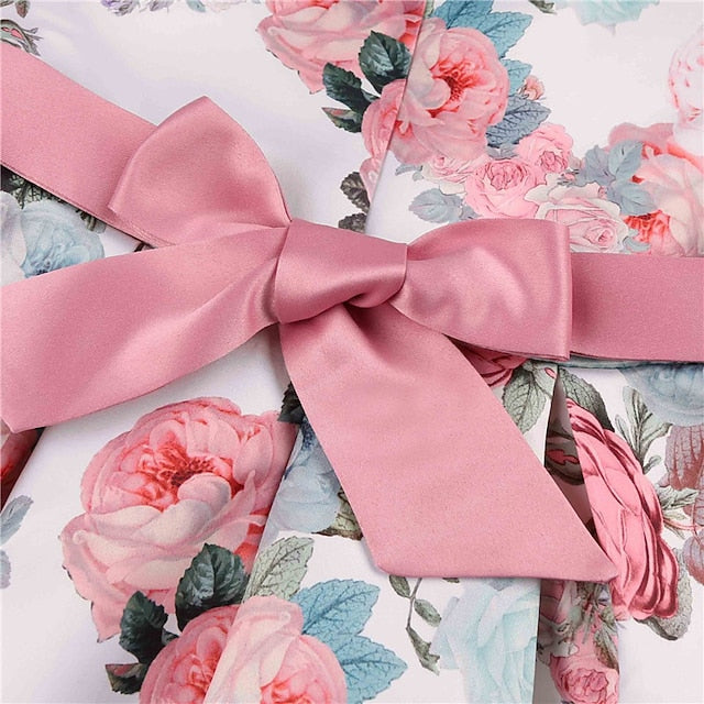 Short Flower Kids Floral Party Sleeve Dress Girls'