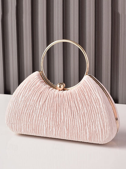 – Elegant Women's Party Handbag Velvet Christmas Red