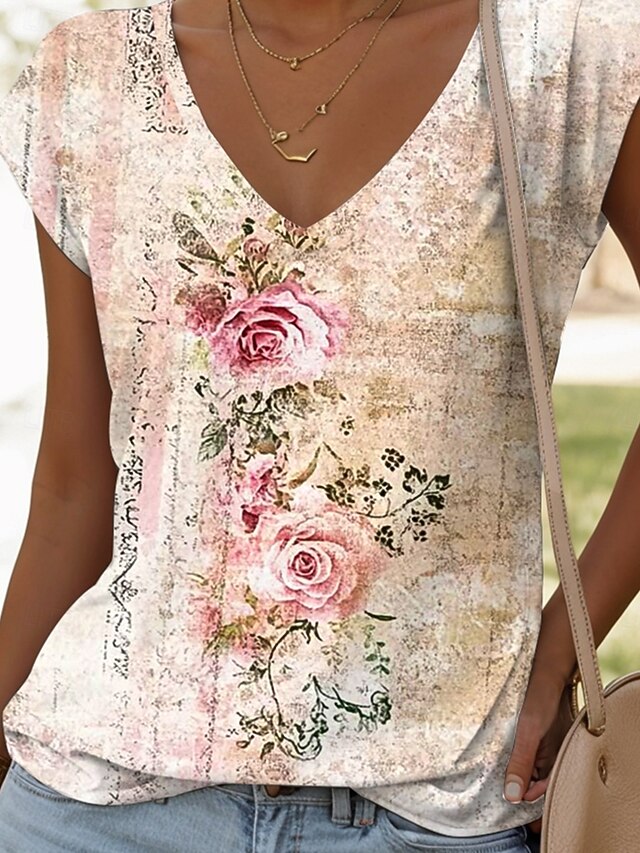 Women's Camisole Tank Top Print Floral Graphic Vintage