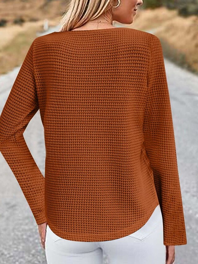 Women's Blouse Lace Patchwork Solid Color Elegant Stylish