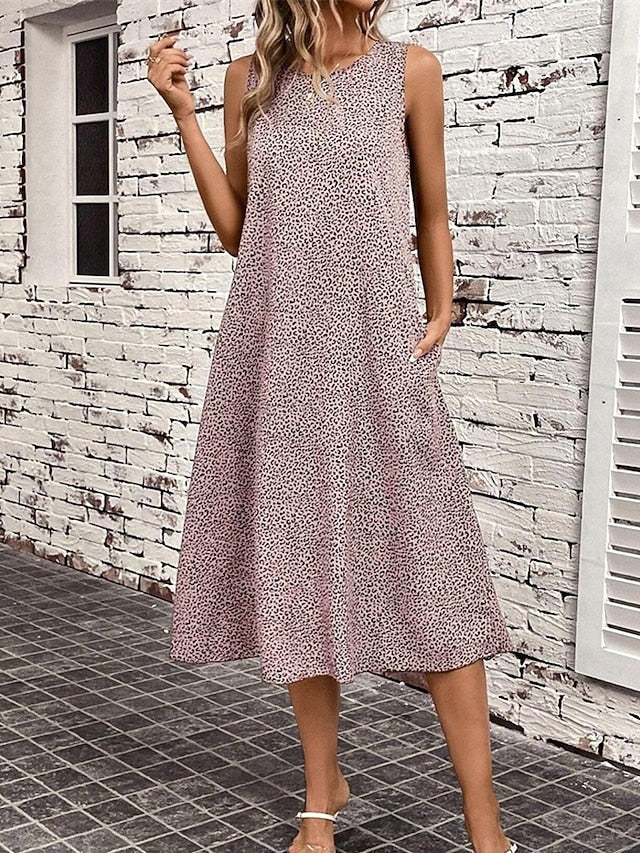 Women's Midi Dress Tank Dress Summer Dress Fashion Classic