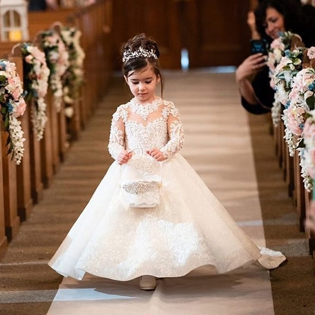 Girls' Princess Flower Girl Kid's Dress