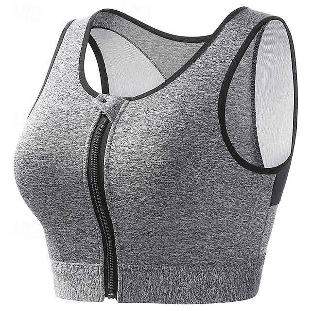 Women's Sports Bra Yoga Top Workout Tops Crew Neckline