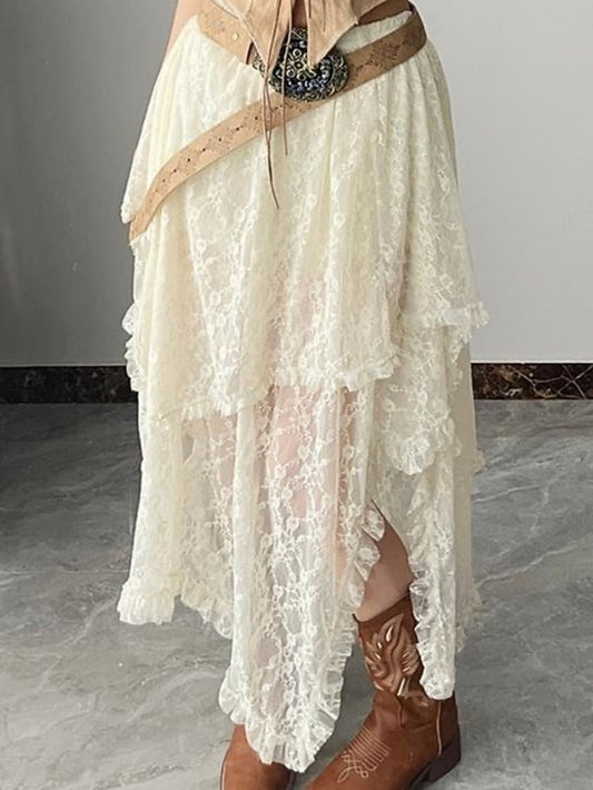 Women's Lace Skirt Bohemia Vintage Fashion Casual