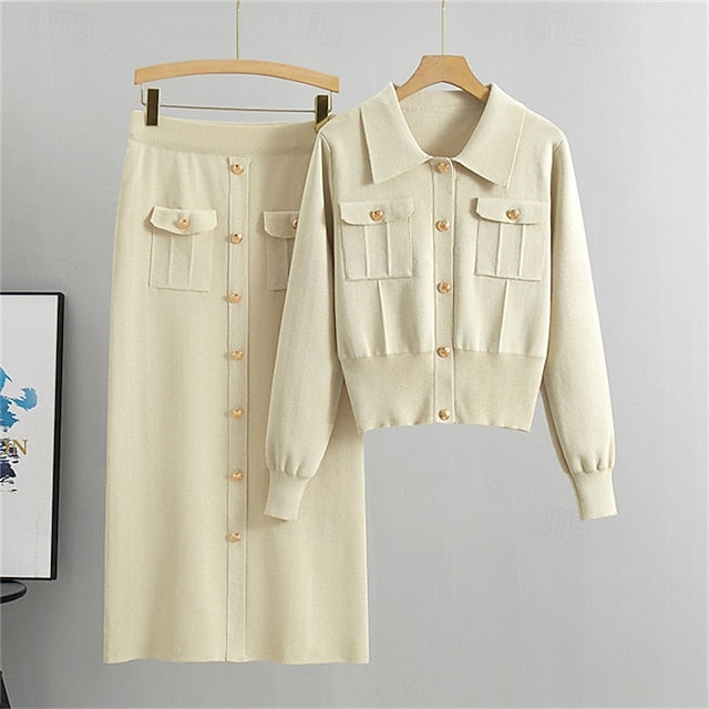 Women's Dress Set Shift Dress Casual Semi Formal Plain
