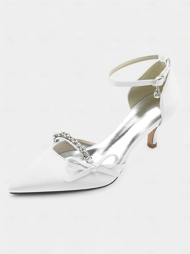 for Shoes Heel Pointed-Toe Wedding Women – Kitten Elegant