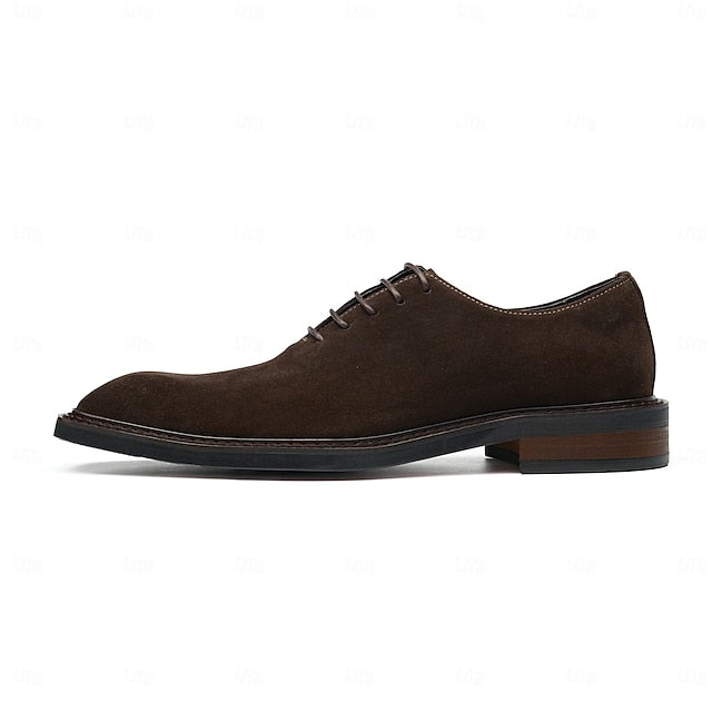 - Leather Suede Cowhide Oxford Genuine Shoes Men's