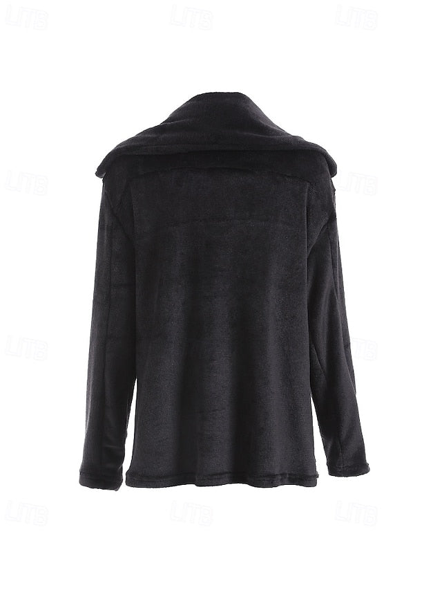 Coat Women's Teddy Faux Furs Fur Warm Comfortable