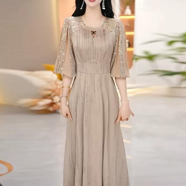 Women's Midi Dress Graduation Dress Sequin Dress Party