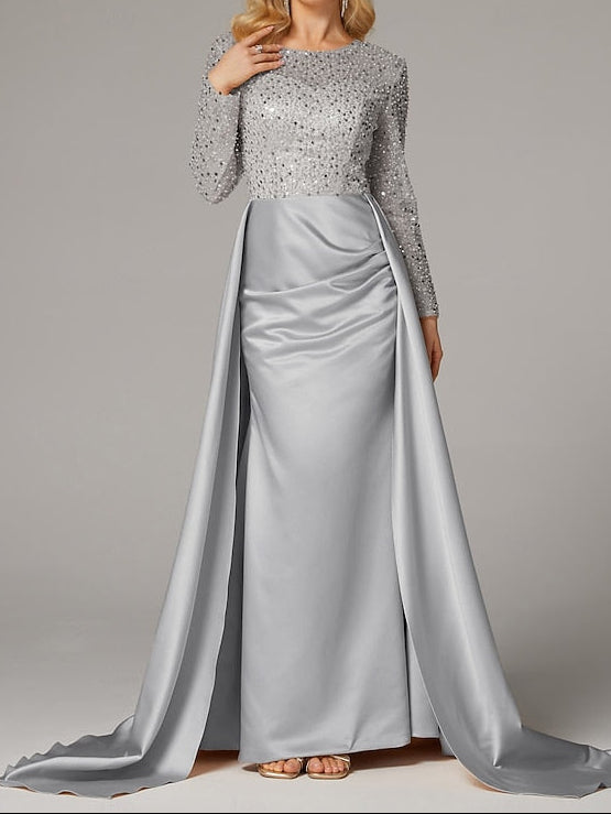 Dress Gown Elegant Floor Carnival Masquerade Mermaid Evening