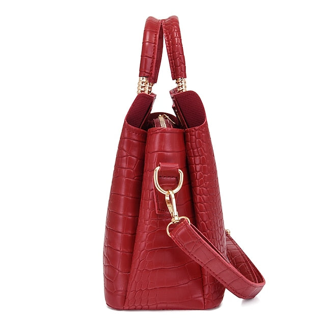 Set Leder Geldbörse Going Bag PU Pcs Büro 3 frauen aus