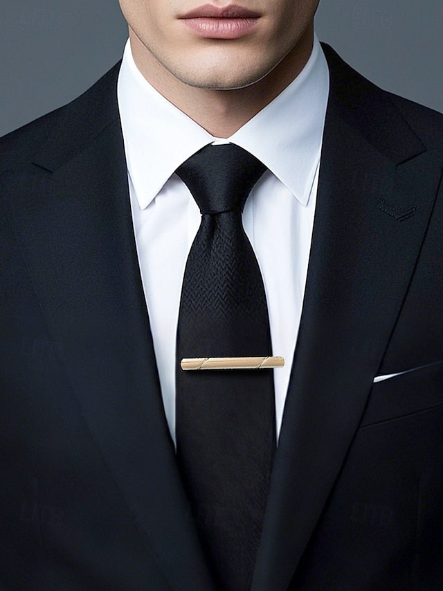 Classic Available Colors Metal Clip - 7 Men's Tie