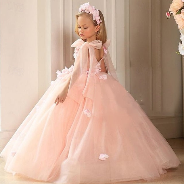 Girl Party Girls' Communion Dress Flower First