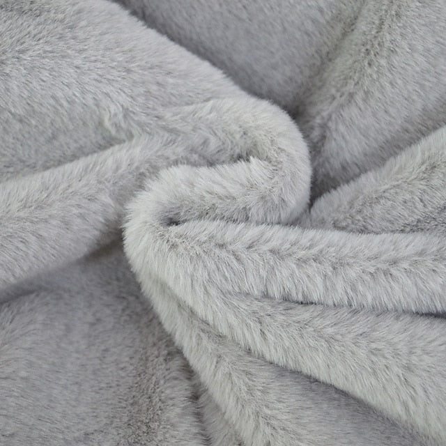 Women's Warm Pocket Fur Coat Comfortable Casual Faux