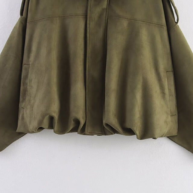 Warm Pocket Jacket Women's Comfortable Casual Zipper