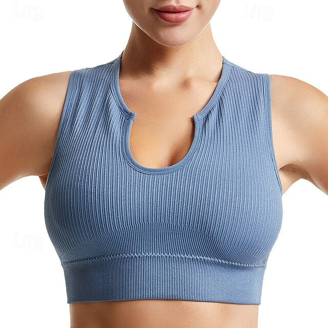 Women's Light Support Sports Bra Running Bra Wirefree