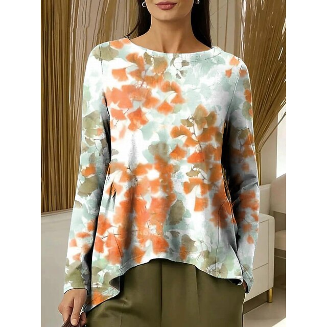 Women's Tunic T Shirt Floral Graphic Elegant Stylish Basic