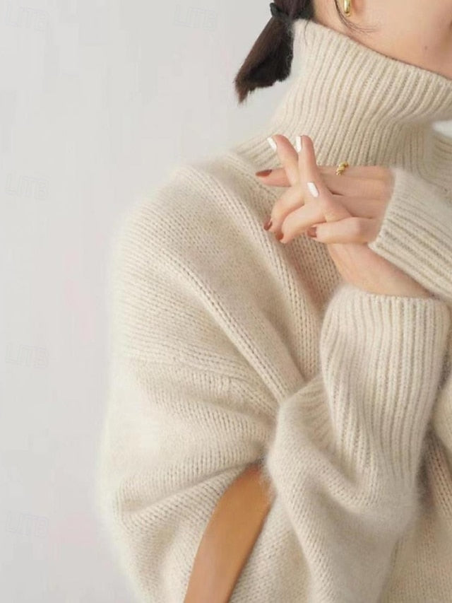 Women's Sweater Pullover Streetwear Casual Solid Color