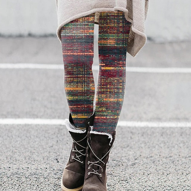 Women's Leggings Vacation Vintage Ethnic Style Ankle-Length
