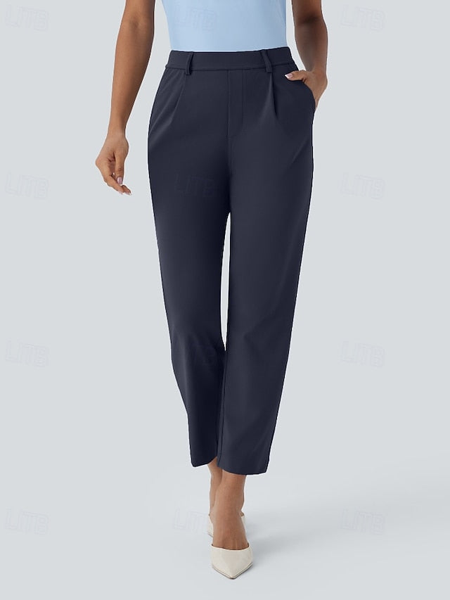 Women's Dress Pants Streetwear Casual Full Length Natural