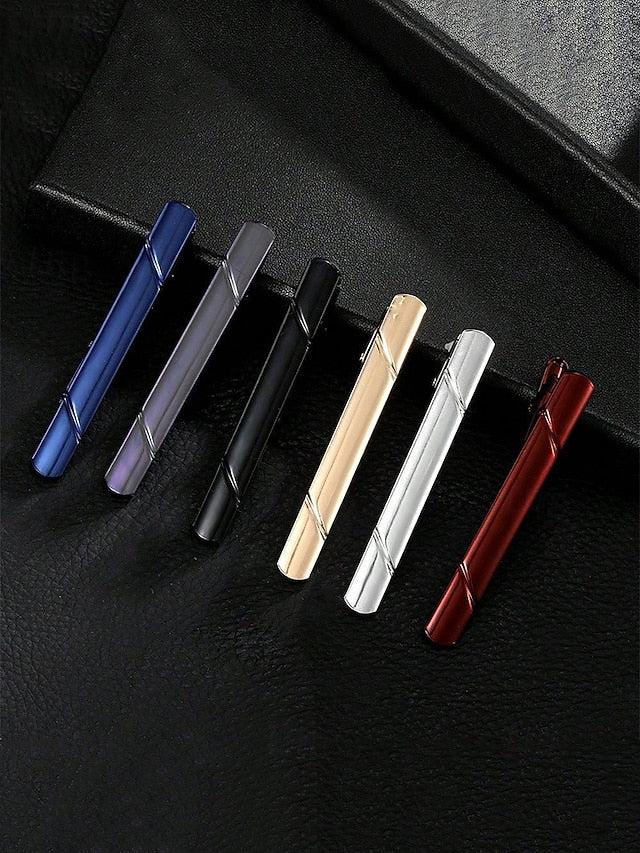 Classic Available Colors Metal Clip - 7 Men's Tie