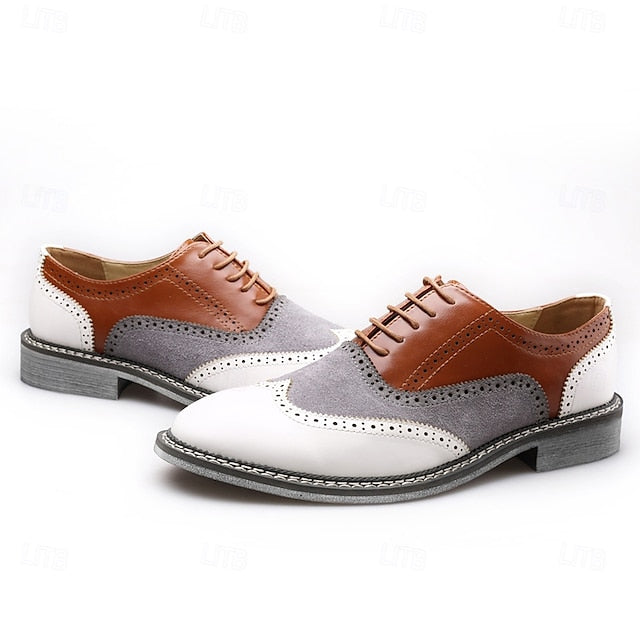 Spectator Gatsby-Inspired Wingtip Men's Shoes Oxford in