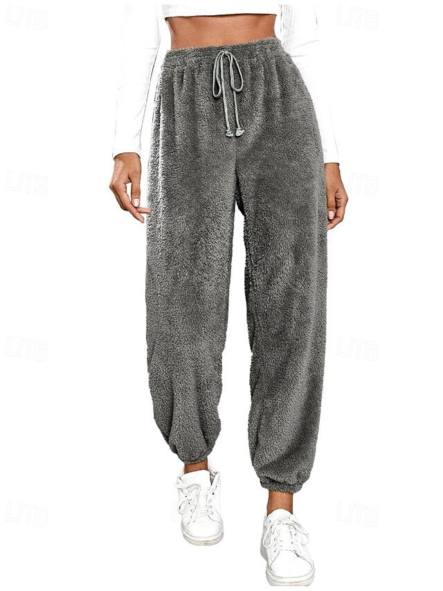 Women's Sweatpants Fleece Pants Chinos Vacation Vintage