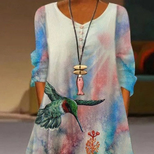 Women's Long Dress Maxi Dress Casual Dress Print Dress