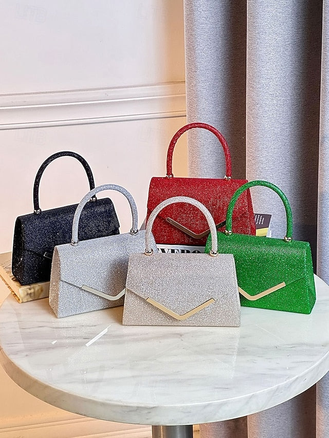 Chain Glitter – Bag with Women's Evening Clutch Strap
