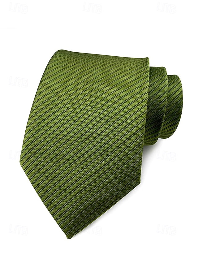 Men's striped tie satin