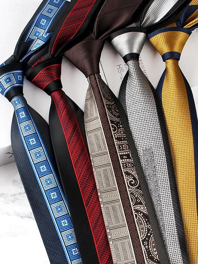 Men's Classic Necktie with Pattern Polyester
