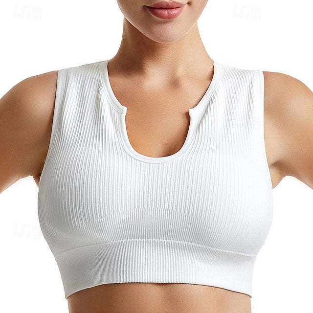 Women's Light Support Sports Bra Running Bra Wirefree