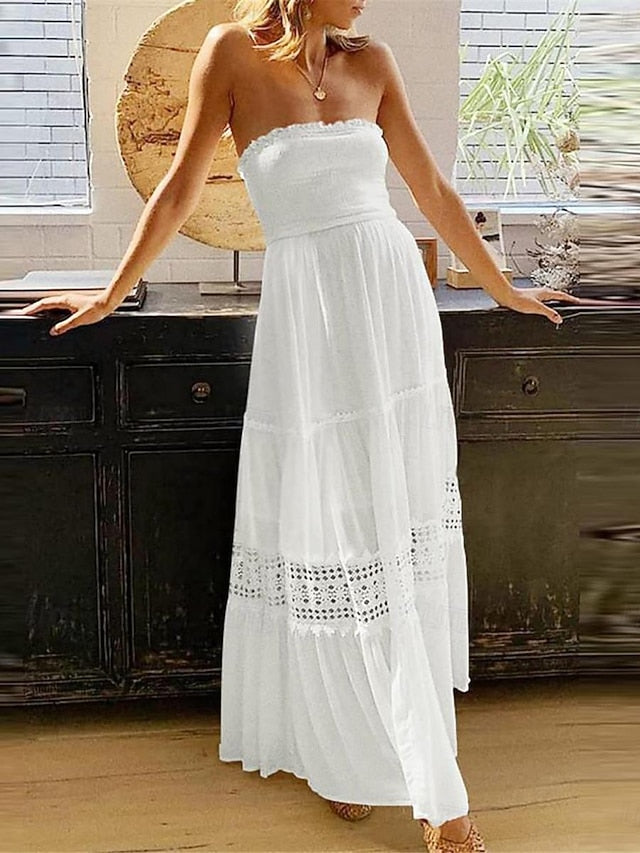 Women's Long Dress Maxi Dress White Dress Casual Dress