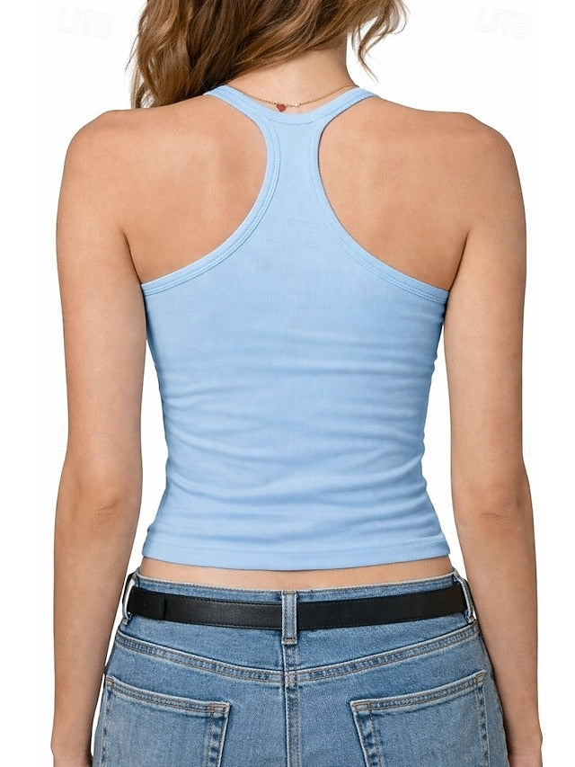 Women's Athletic Tank Knit Top Tunic Stylish Hot Casual