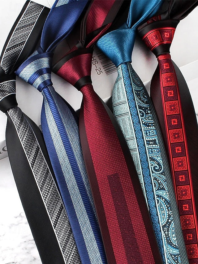 Men's Classic Necktie with Pattern Polyester