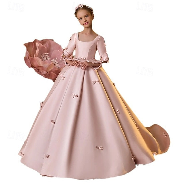 Girl Girls' Communion Dress First Party Flower