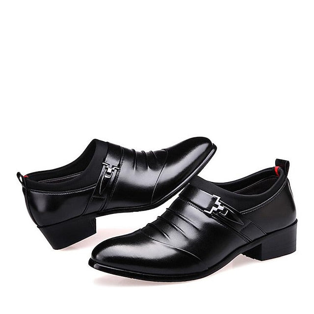 Faux Loafers Men's White Elegant Slip-On Fashion –