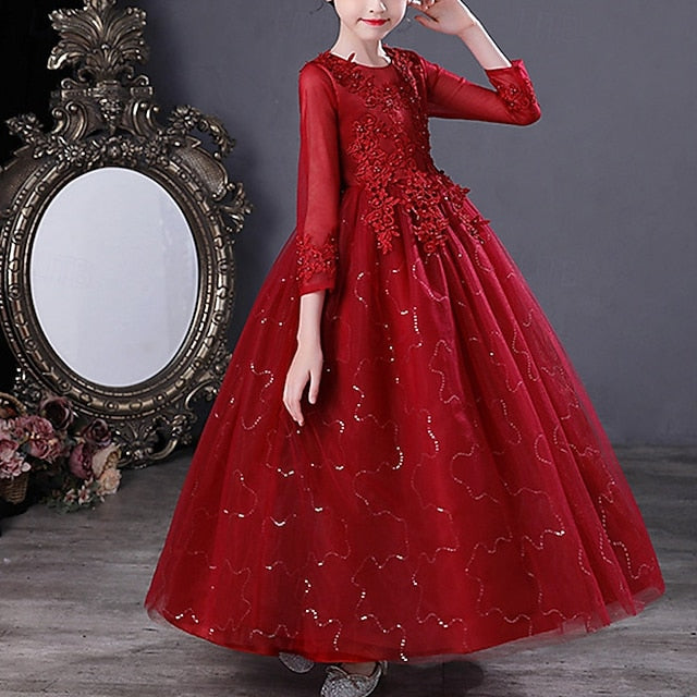 Girls' Princess Dress Kid's Girl Flower
