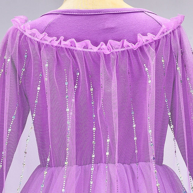 Theme Flower Princess Party Fairytale Anna Dress Frozen Girl