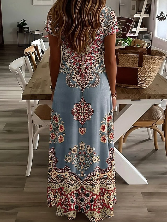 Women's Midi Dress Sundress A Line Dress Vacation Casual