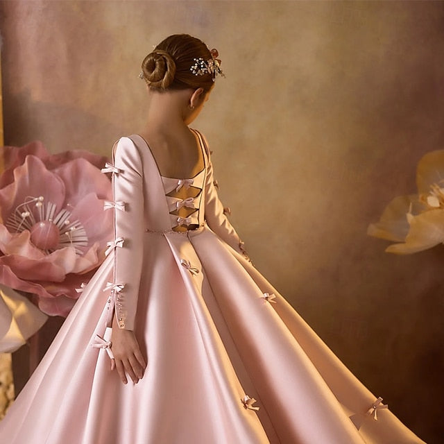 Girl Girls' Communion Dress First Party Flower