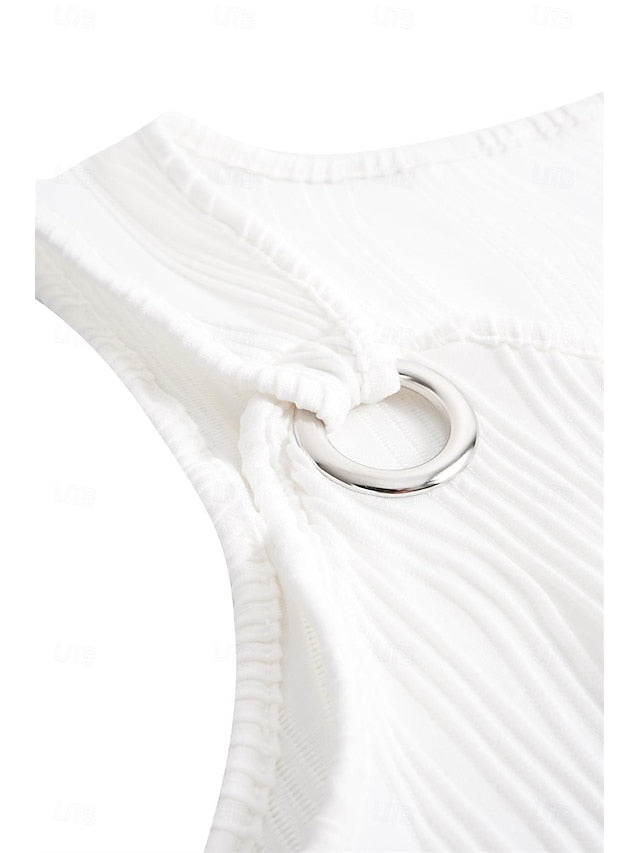 Women's Camisole Tank Top Striped Sleeveless Top