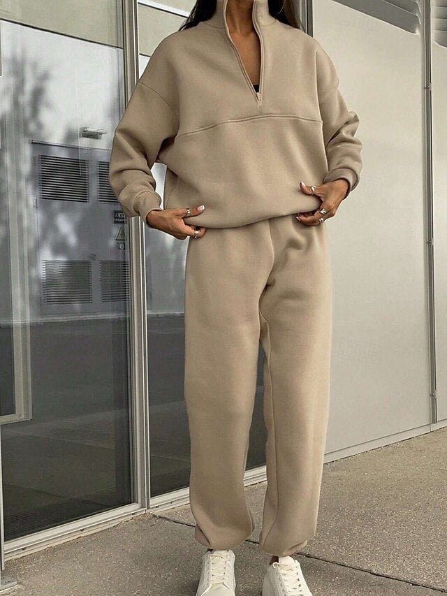 Women's Two Piece Sets Tracksuit Pants Sets Long Sleeve