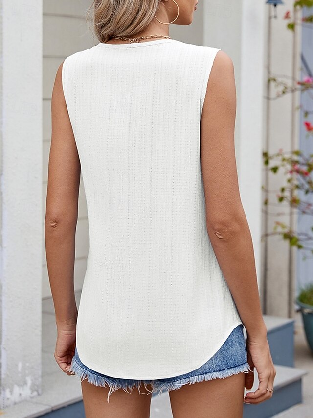 Women's Camisole Tank Top Solid Color Basic Casual