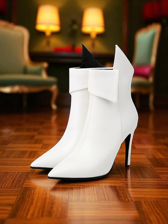 Ankle Toe Women's - Gold Metallic Pointed Stiletto Boots