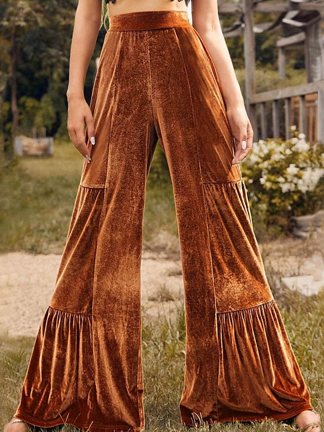 Women's Wide Leg Corduroy Pants Pants Trousers Fashion
