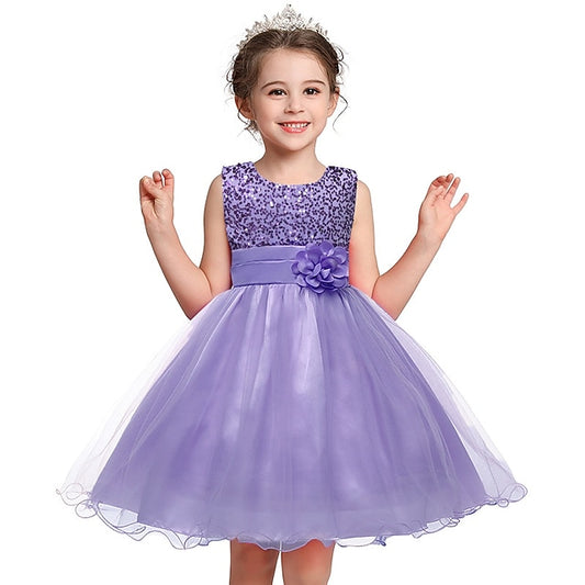 Girls' Wedding Party Girl Dress Flower