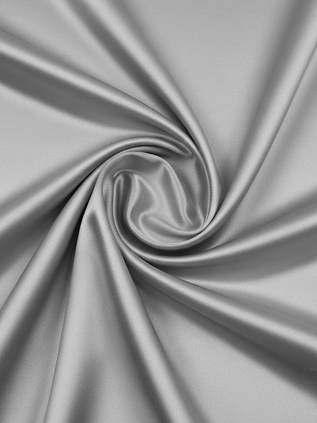 Women's Shirt Elegant Satin Top Blouse Ruched Buttons